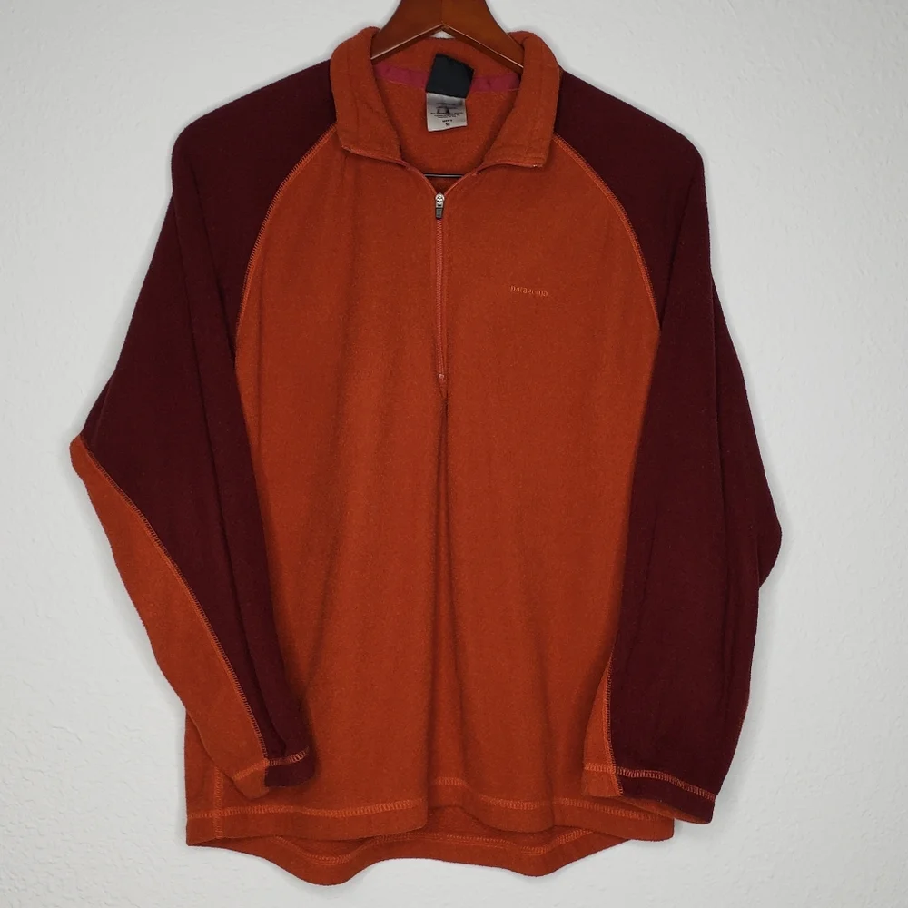 Vintage Patagonia Men Capilene Quarter Zip Sweatshirt Size M Outdoor Sustainable